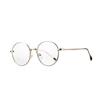 Non-prescription Circle Round Clear Glasses for Men Women