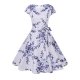 Women swing dress, printing