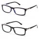 Unisex Squared Spring Hinge Fashion Celebrity Clear Lens Glasses