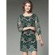 Women go chic shift dress, embroidery