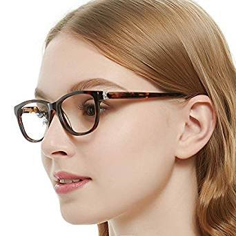 Women Casual Eyewear Frames Non-prescription Clear Lens eyeglasses 50mm