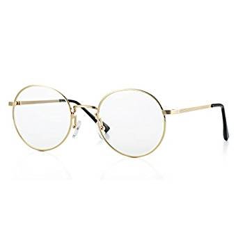 Non-prescription Round Clear Lens Glasses Circle Eyeglasses Frame