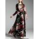 Female holiday, advanced swing dress, Floral